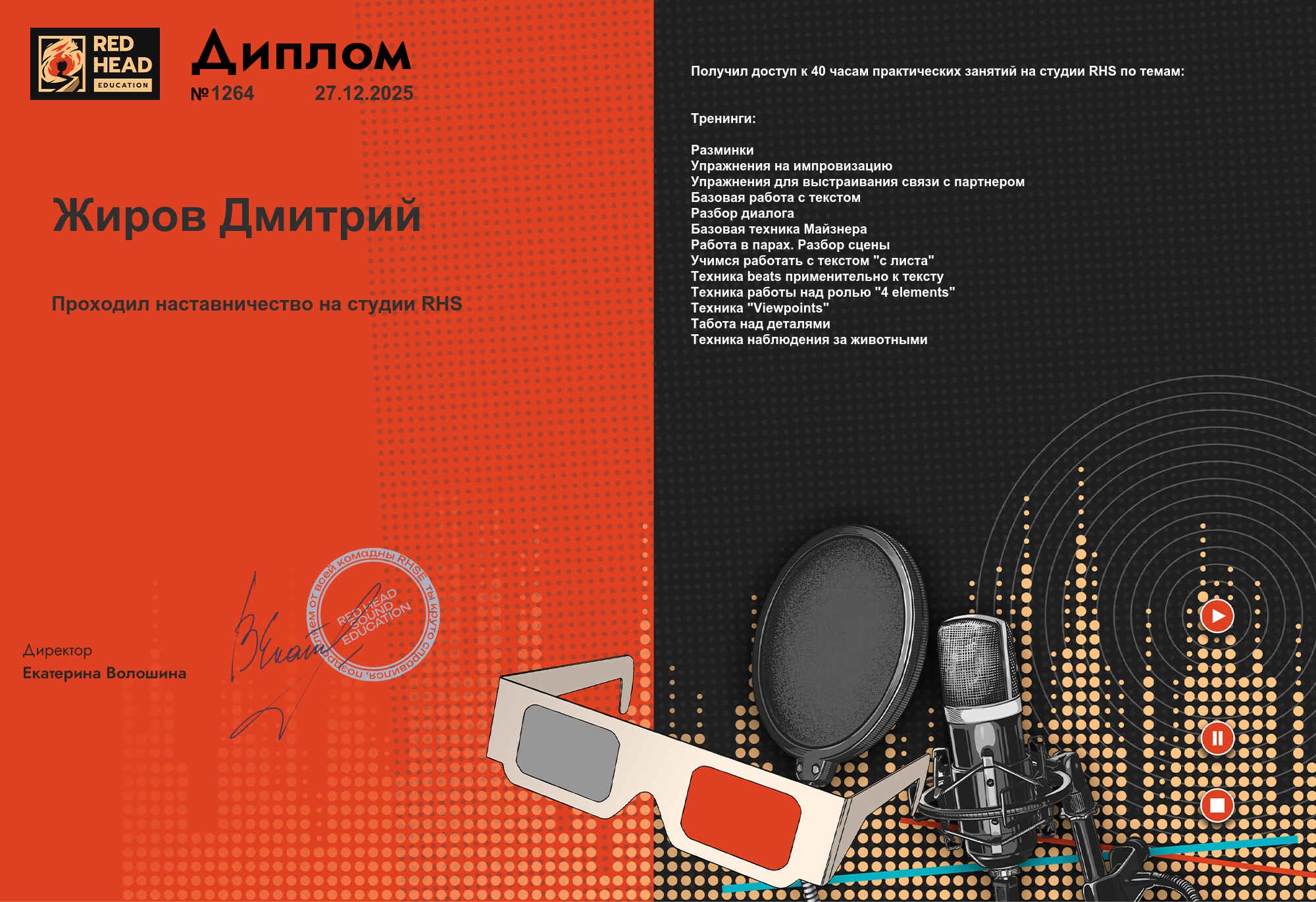 Диплом RHS-1264